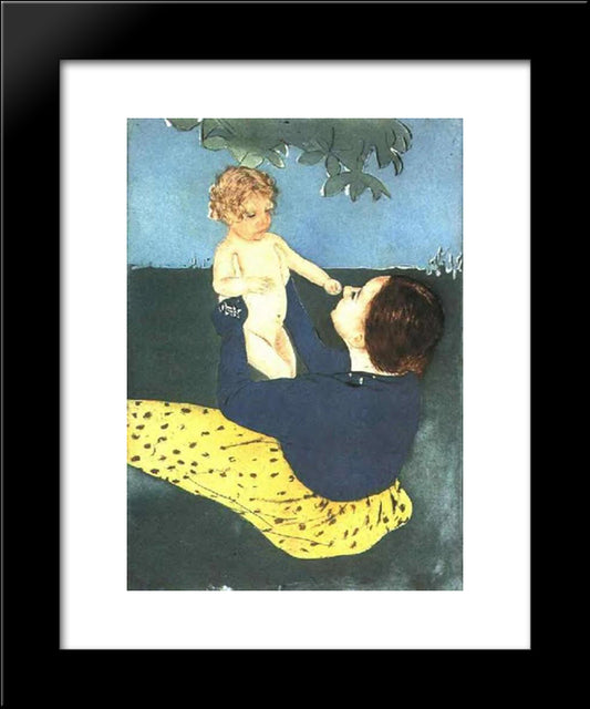 The Horse Chestnut 20x24 Black Modern Wood Framed Art Print Poster by Cassatt, Mary