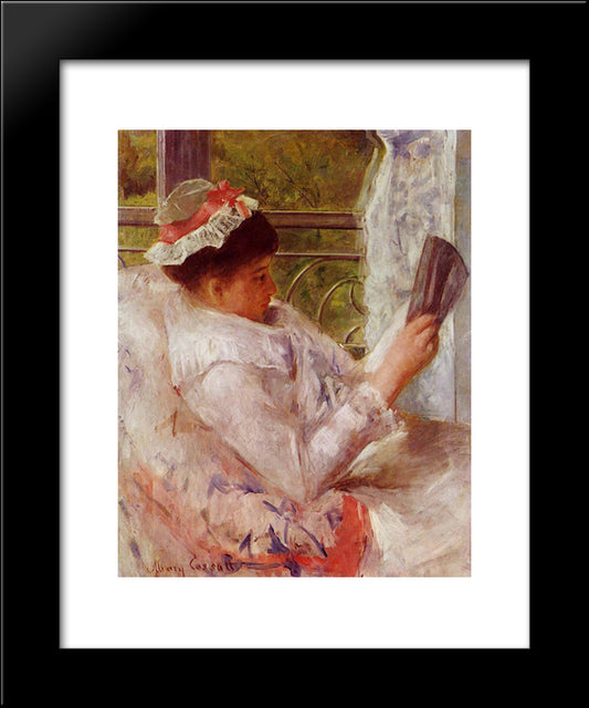 The Reader 20x24 Black Modern Wood Framed Art Print Poster by Cassatt, Mary
