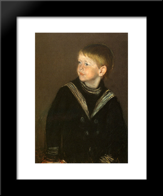 The Sailor Boy Gardener Cassatt 20x24 Black Modern Wood Framed Art Print Poster by Cassatt, Mary
