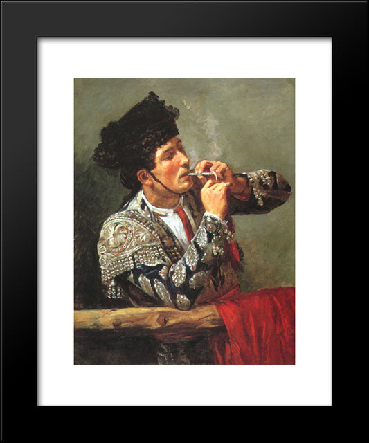 Toreador 20x24 Black Modern Wood Framed Art Print Poster by Cassatt, Mary