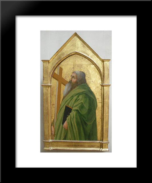 St. Andrew 20x24 Black Modern Wood Framed Art Print Poster by Masaccio