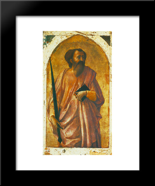 St. Paul 20x24 Black Modern Wood Framed Art Print Poster by Masaccio