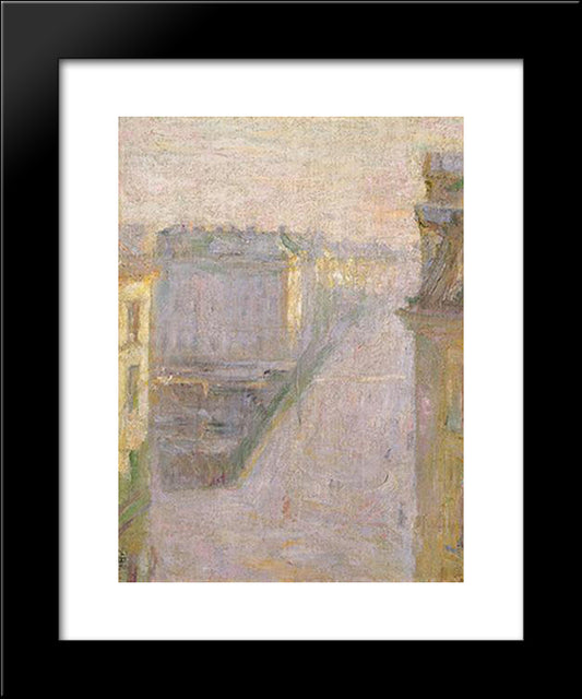 A Street In Munich 20x24 Black Modern Wood Framed Art Print Poster by Sternen, Matej