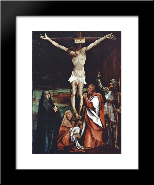 Calvary 20x24 Black Modern Wood Framed Art Print Poster by Grunewald, Matthias