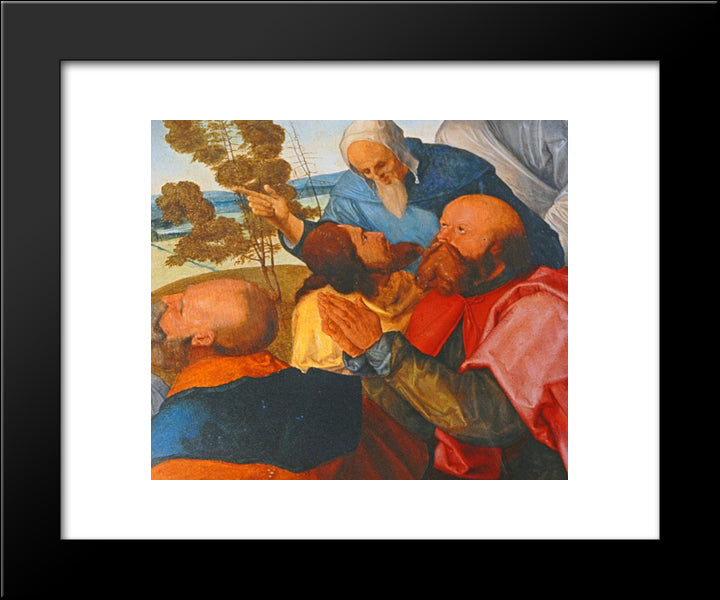 Heller Altarpiece (Detail From Central Part) 20x24 Black Modern Wood Framed Art Print Poster by Grunewald, Matthias