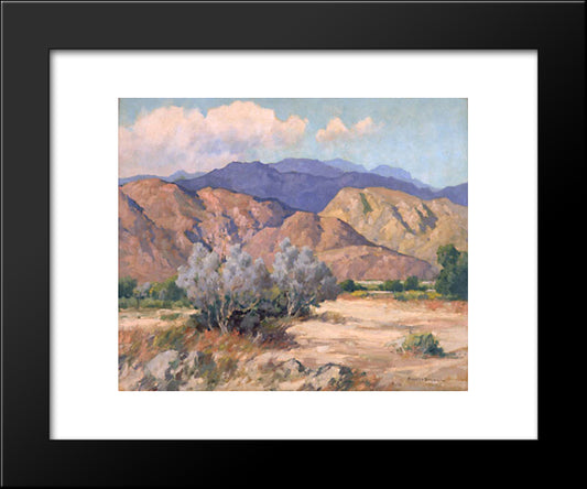 Mountains And Desert 20x24 Black Modern Wood Framed Art Print Poster by Braun, Maurice