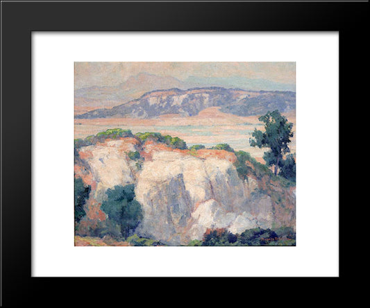 Torrey Pines 20x24 Black Modern Wood Framed Art Print Poster by Braun, Maurice