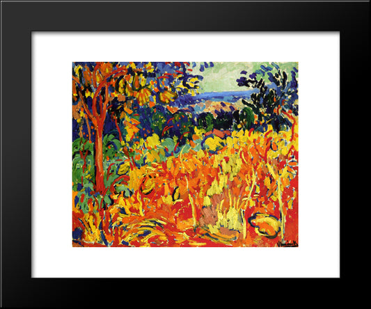 The Orchard 20x24 Black Modern Wood Framed Art Print Poster by Vlaminck, Maurice