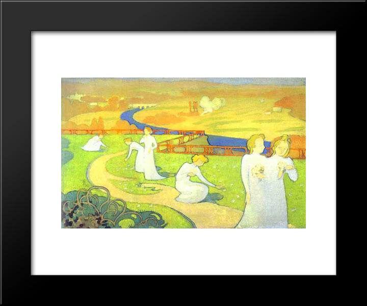 April 20x24 Black Modern Wood Framed Art Print Poster by Denis, Maurice