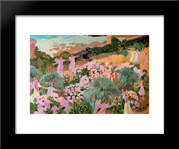 Paradise 20x24 Black Modern Wood Framed Art Print Poster by Denis, Maurice