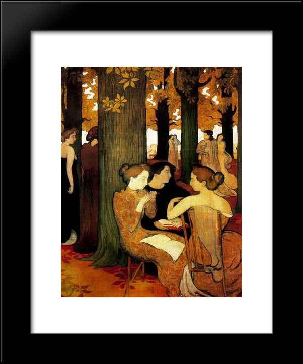 The Muses 20x24 Black Modern Wood Framed Art Print Poster by Denis, Maurice