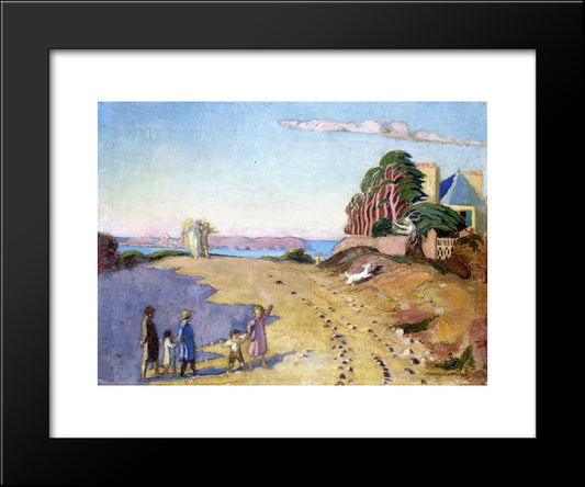 The Return Of Young Tobie 20x24 Black Modern Wood Framed Art Print Poster by Denis, Maurice