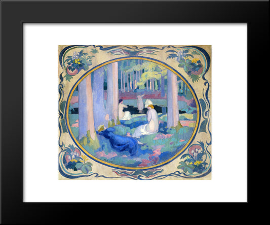 The Sacred Wood 20x24 Black Modern Wood Framed Art Print Poster by Denis, Maurice