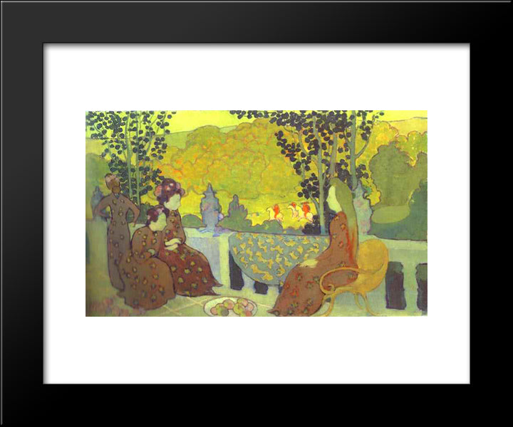 The Seasons Series. September 20x24 Black Modern Wood Framed Art Print Poster by Denis, Maurice