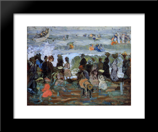 After The Storm 20x24 Black Modern Wood Framed Art Print Poster by Prendergast, Maurice