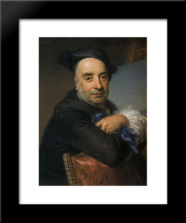 Claude Dupouch 20x24 Black Modern Wood Framed Art Print Poster by La Tour, Maurice Quentin de