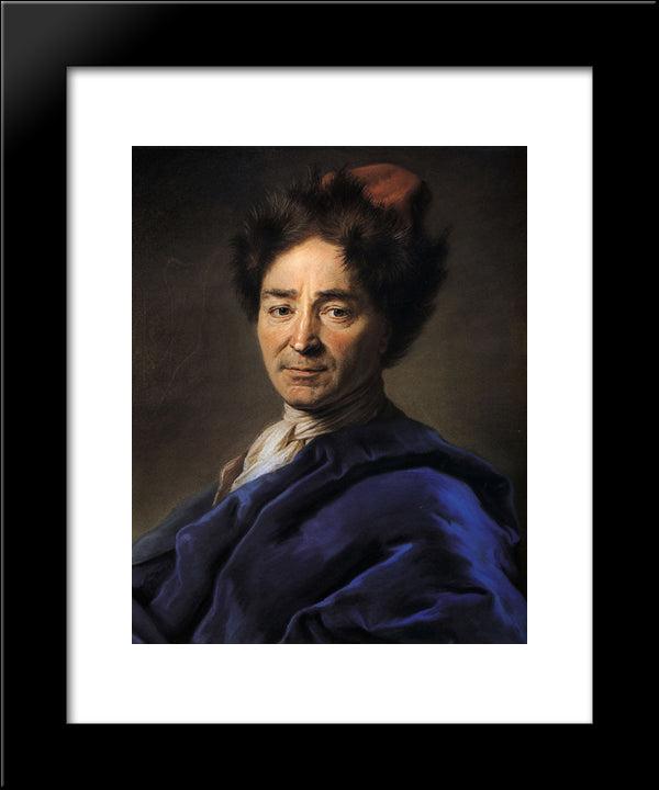 Jean Nicolas Vernezobre 20x24 Black Modern Wood Framed Art Print Poster by La Tour, Maurice Quentin de