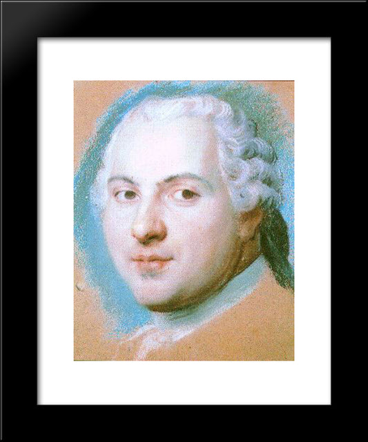 Louis, Dauphin Of France 20x24 Black Modern Wood Framed Art Print Poster by La Tour, Maurice Quentin de