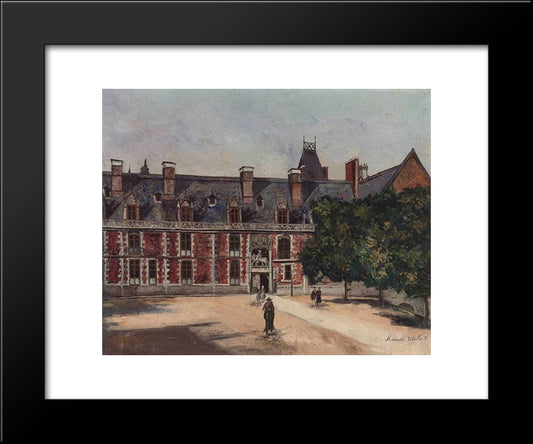 Castle Of Blois 20x24 Black Modern Wood Framed Art Print Poster by Utrillo, Maurice