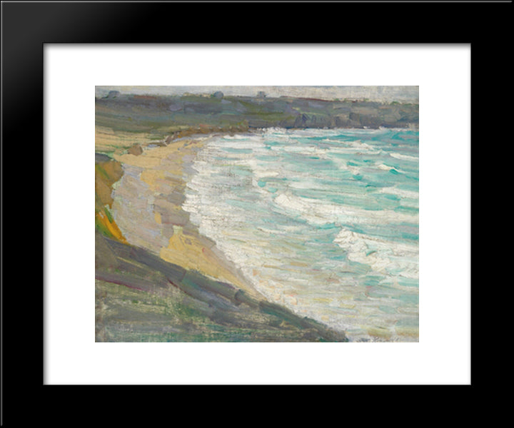 Tip Of The Bay 20x24 Black Modern Wood Framed Art Print Poster by Kurzweil, Max