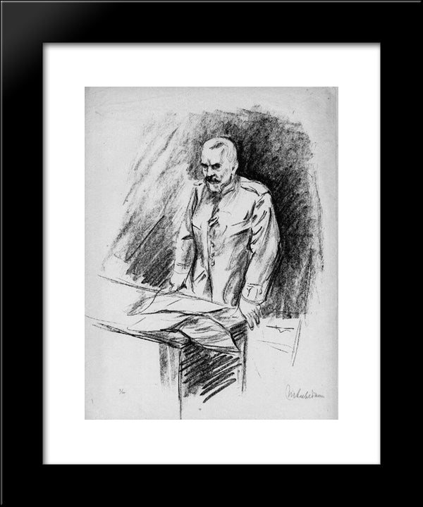 Bethmann Hollweg 20x24 Black Modern Wood Framed Art Print Poster by Liebermann, Max