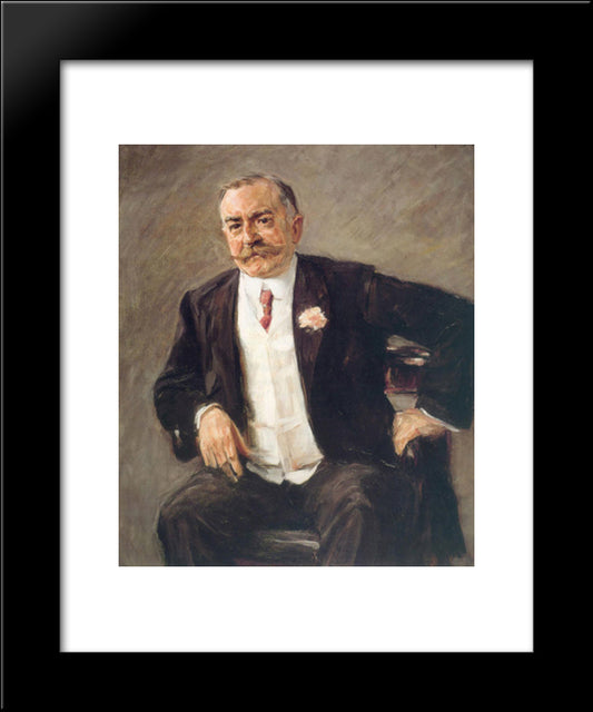 Carl Duisberg 20x24 Black Modern Wood Framed Art Print Poster by Liebermann, Max