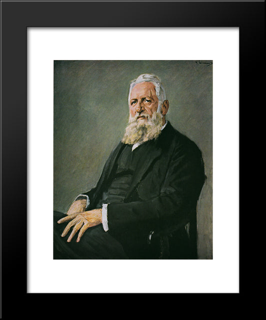 Franz Adickes 20x24 Black Modern Wood Framed Art Print Poster by Liebermann, Max