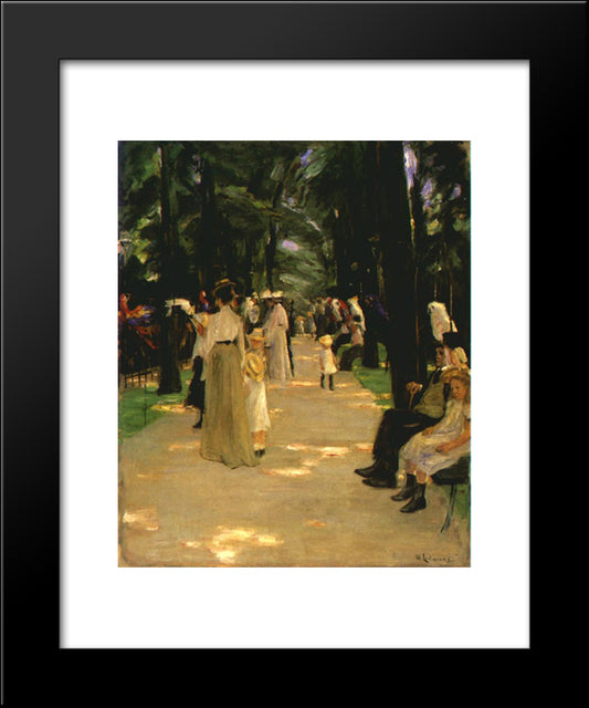 Parrot Avenue 20x24 Black Modern Wood Framed Art Print Poster by Liebermann, Max