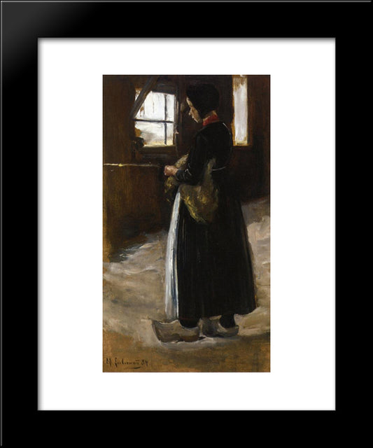 Spinner 20x24 Black Modern Wood Framed Art Print Poster by Liebermann, Max