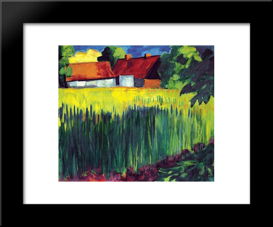 Kornfeld 20x24 Black Modern Wood Framed Art Print Poster by Pechstein, Max