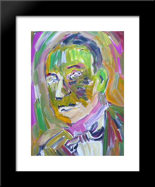 Unknown Title 20x24 Black Modern Wood Framed Art Print Poster by Pechstein, Max