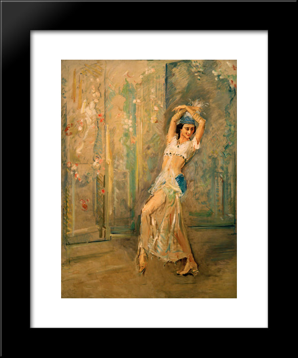 Anna Pawlowa 20x24 Black Modern Wood Framed Art Print Poster by Slevogt, Max
