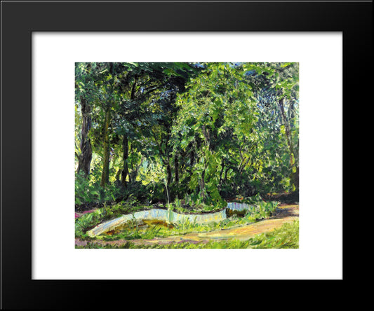 Park Landscape In The Palatinate 20x24 Black Modern Wood Framed Art Print Poster by Slevogt, Max