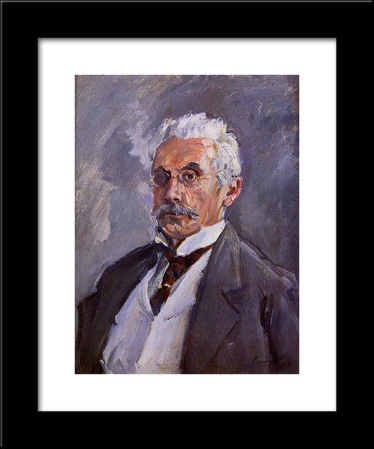 Portrait Of Carl Steinbart 20x24 Black Modern Wood Framed Art Print Poster by Slevogt, Max