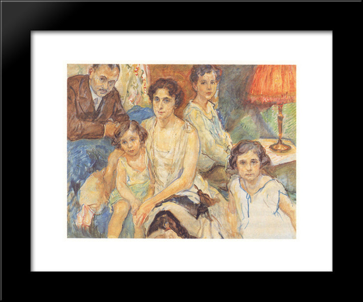 The Family Doctor Janos Plesch 20x24 Black Modern Wood Framed Art Print Poster by Slevogt, Max