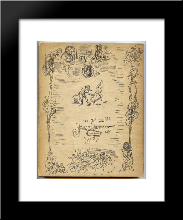 Title Page 20x24 Black Modern Wood Framed Art Print Poster by Slevogt, Max
