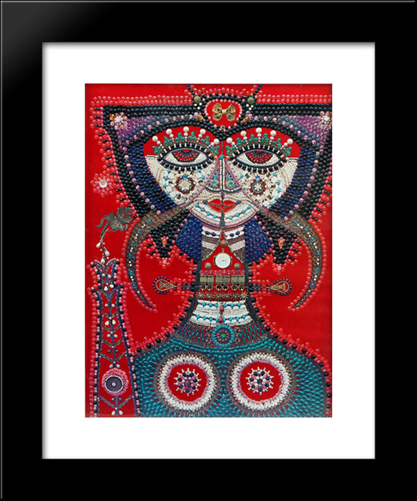 Portratt Av En Stjarna Iii 20x24 Black Modern Wood Framed Art Print Poster by Svanberg, Max Walter