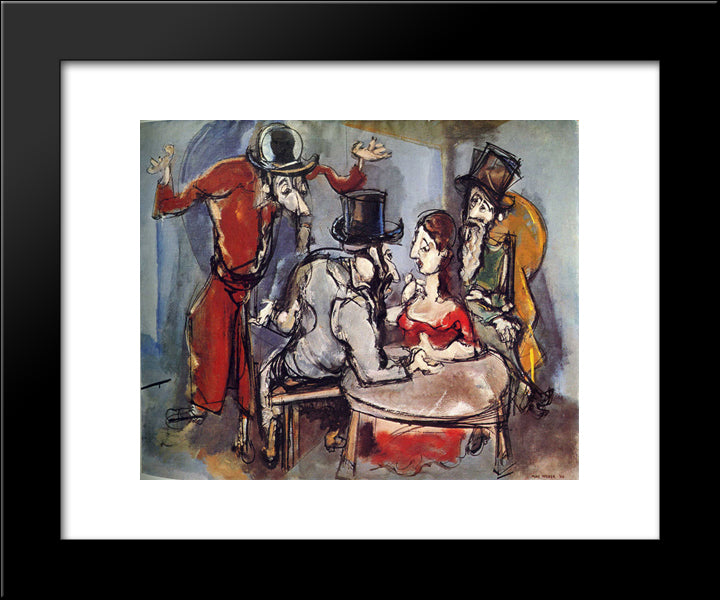 Family Reunion 20x24 Black Modern Wood Framed Art Print Poster by Weber, Max