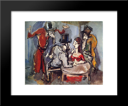 Family Reunion 20x24 Black Modern Wood Framed Art Print Poster by Weber, Max