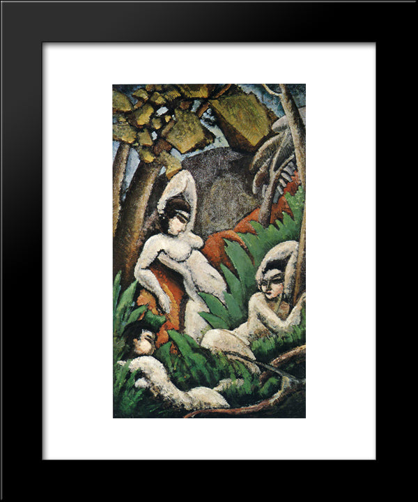 Summer 20x24 Black Modern Wood Framed Art Print Poster by Weber, Max