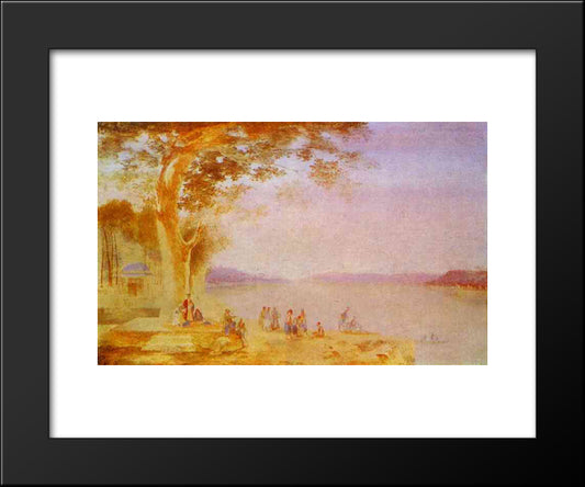 Oriental Landscape 20x24 Black Modern Wood Framed Art Print Poster by Vorobiev, Maxim