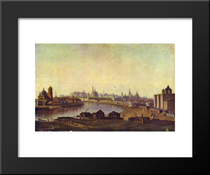View Of Moscow 20x24 Black Modern Wood Framed Art Print Poster by Vorobiev, Maxim