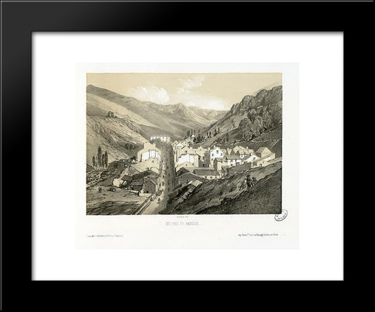 Entree De Barege 20x24 Black Modern Wood Framed Art Print Poster by Lalanne, Maxime