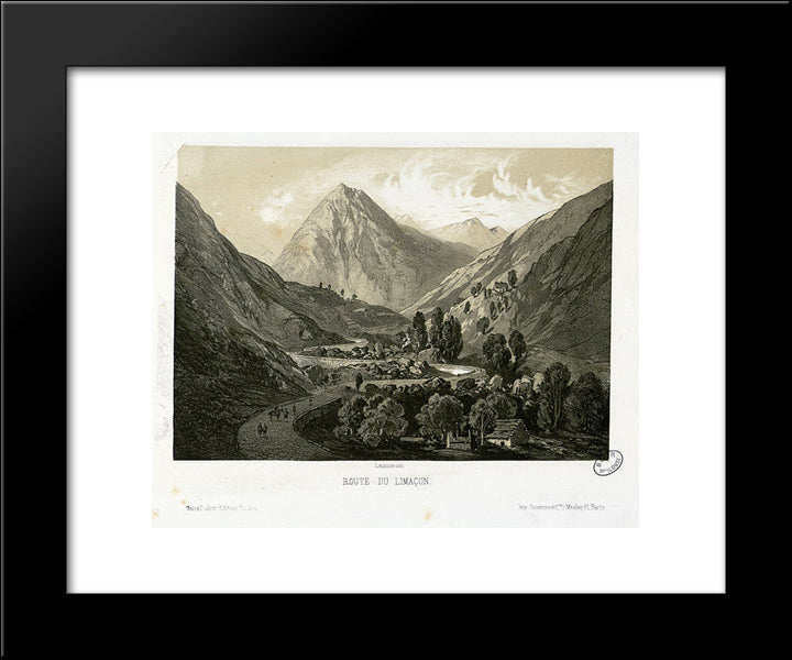 Route Du Limacon 20x24 Black Modern Wood Framed Art Print Poster by Lalanne, Maxime
