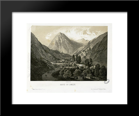 Route Du Limacon 20x24 Black Modern Wood Framed Art Print Poster by Lalanne, Maxime