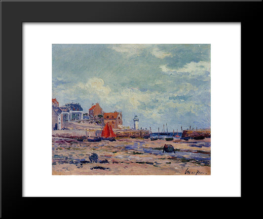 At Low Tide 20x24 Black Modern Wood Framed Art Print Poster by Maufra, Maxime