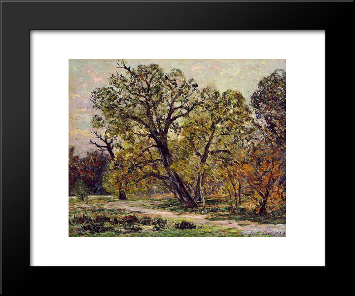 Autumn 20x24 Black Modern Wood Framed Art Print Poster by Maufra, Maxime