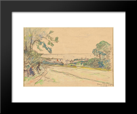 Beuzec-Concq In Concarneau 20x24 Black Modern Wood Framed Art Print Poster by Maufra, Maxime