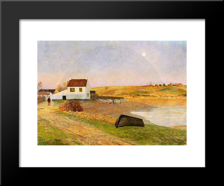 Brittany - A Hamlet 20x24 Black Modern Wood Framed Art Print Poster by Maufra, Maxime