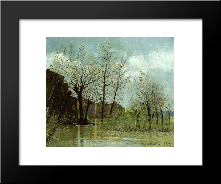 Flood 20x24 Black Modern Wood Framed Art Print Poster by Maufra, Maxime